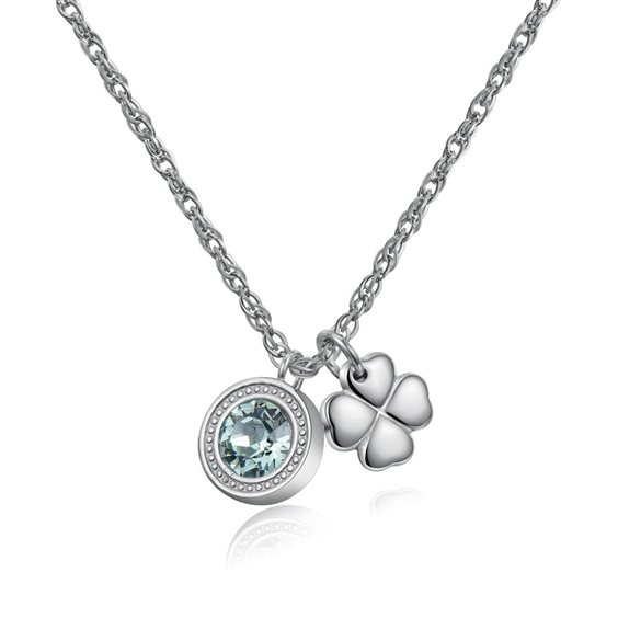 Collana Sagapo Donna Lucky Light in Acciaio Cristallo SKT02 - SKT02